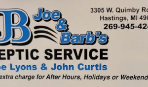 Joe & Barb's Septic Services
