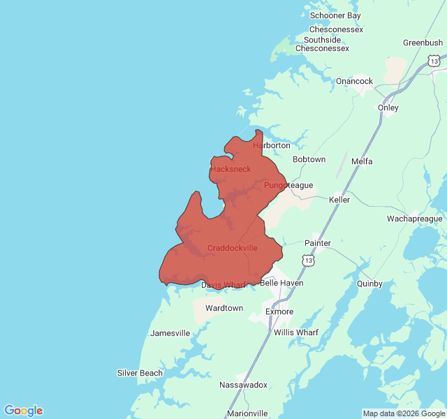 Map of septic coverage in Boston, VA