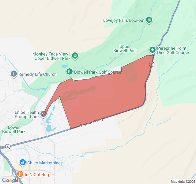 Map of septic coverage in Chico, CA