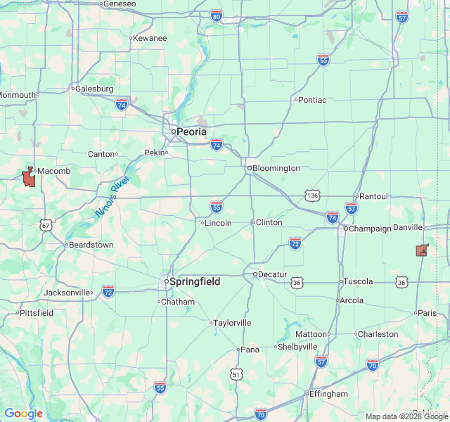 Map of septic coverage in Georgetown, IL