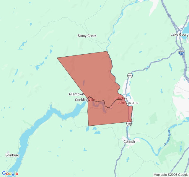 Map of septic coverage in Hadley, NY