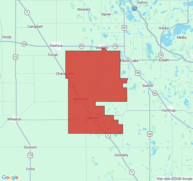 Map of septic coverage in Herman, MN
