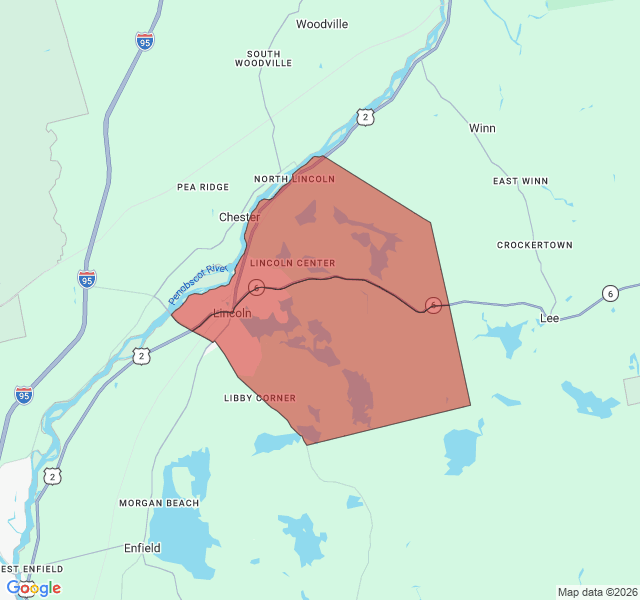 Map of septic coverage in Lincoln, ME