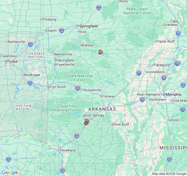 Map of septic coverage in Midway, AR