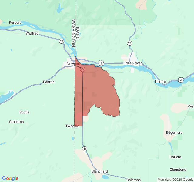 Map of septic coverage in Oldtown, ID