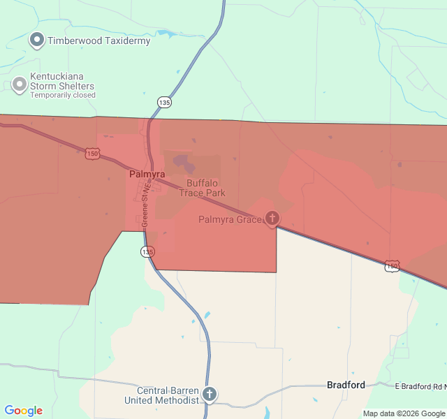 Map of septic coverage in Palmyra, IN