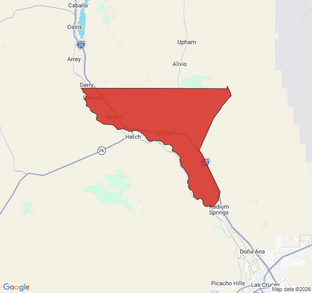Map of septic coverage in Salem, NM