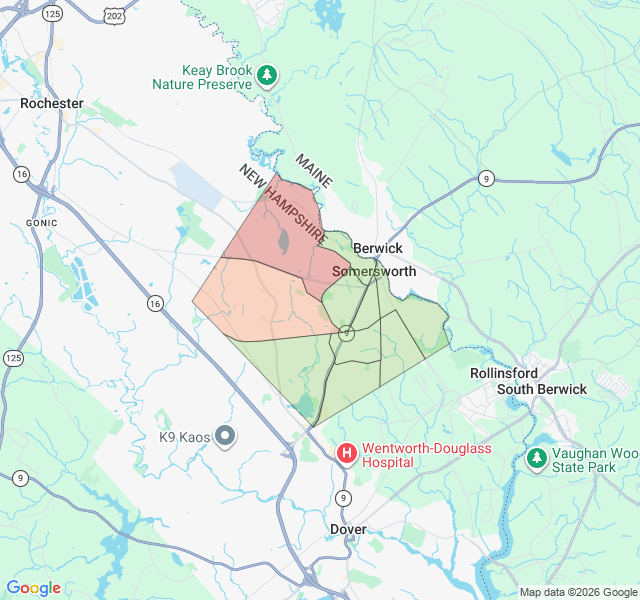 Map of septic coverage in Somersworth, NH