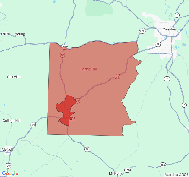 Map of septic coverage in Stephens, AR