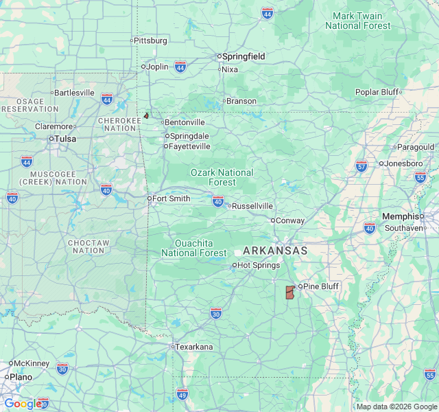 Map of septic coverage in Sulphur Springs, AR