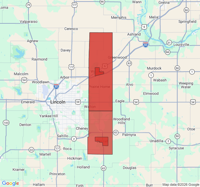 Map of septic coverage in Walton, NE