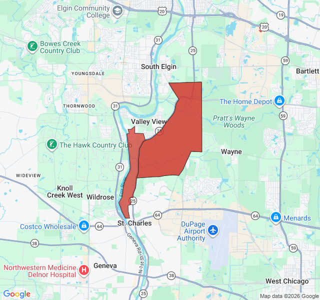 Map of septic coverage in Wayne, IL