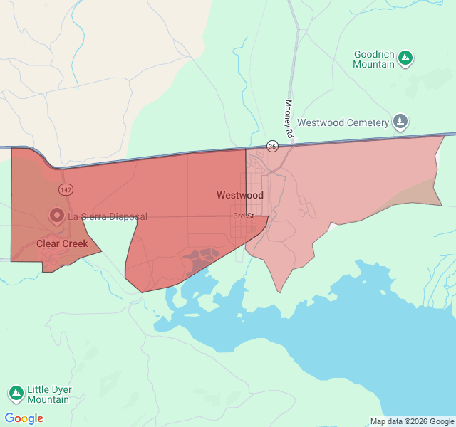 Map of septic coverage in Westwood, CA