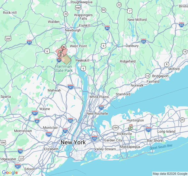 Map of septic coverage in Woodbury, NY