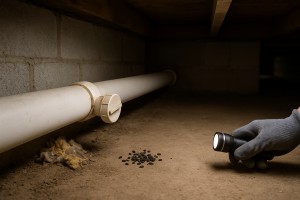 Rodents in septic system