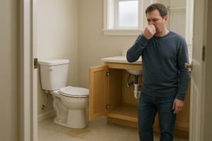 Septic smell in bathroom