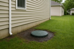 Septic system too close to house