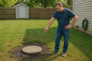 Septic tank never pumped