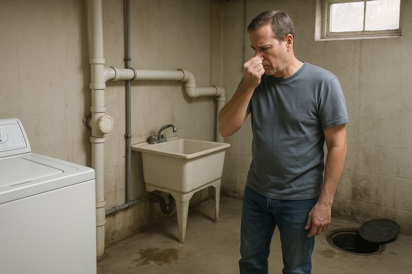 Septic smell in house