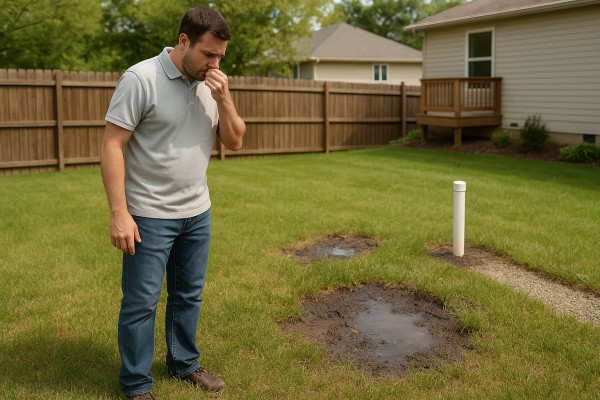 Septic smell outside