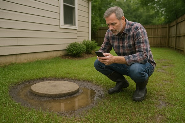 Septic tank leaking
