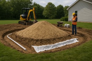 Mound system installation