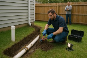 Septic pipe repair