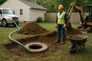Septic tank decommissioning
