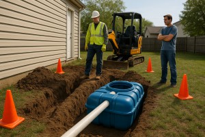 Septic tank installation