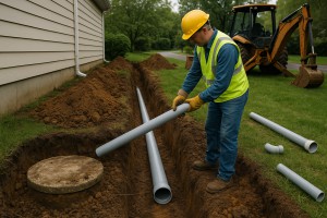 Septic to sewer conversion