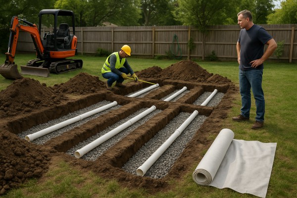 Drain field replacement