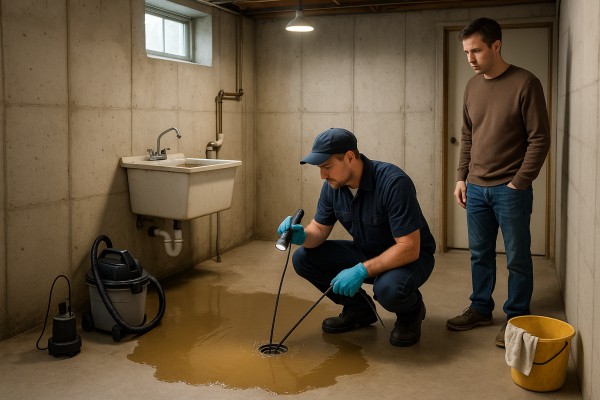 Septic backup emergency service