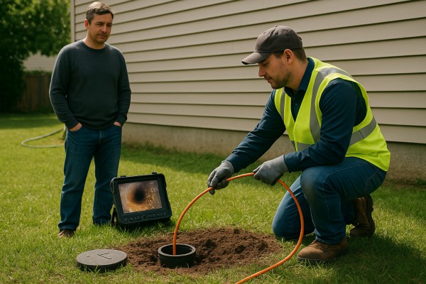 Septic camera inspection