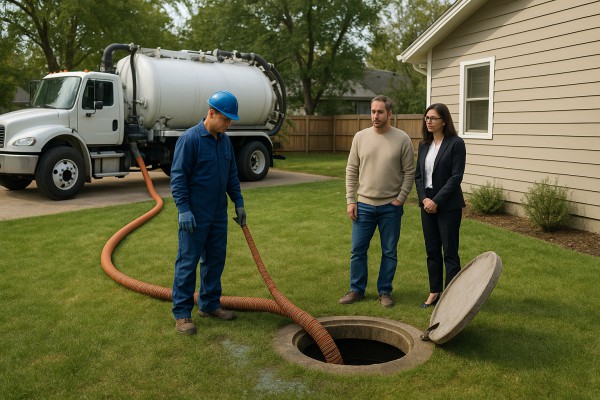 Septic pumping before home sale