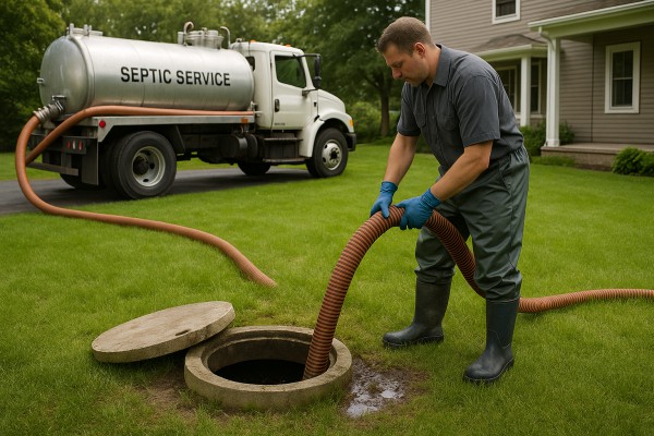 Septic tank pumping